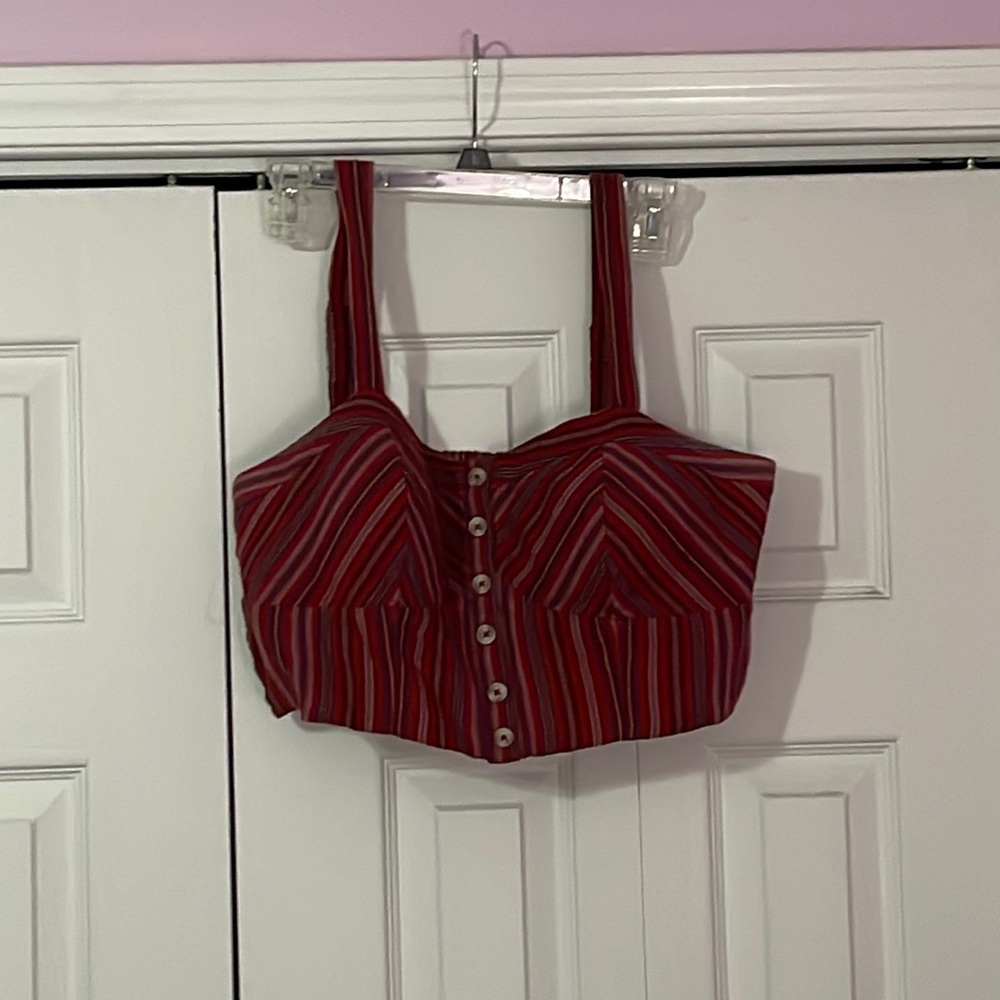 Striped crop top